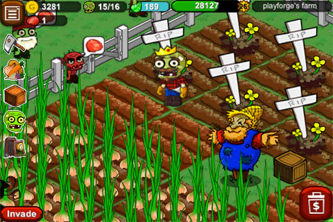 Браузерные игры про зомби Zombie Farm