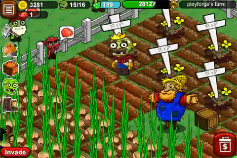 Браузерные игры про зомби Zombie Farm